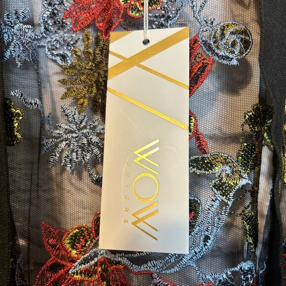 Beautiful Heavy embroidered long kimono / Beach coverup / Topper Jacket New - Picture 7 of 9